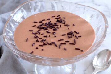 Chocolate Cream Mousse in a bowl