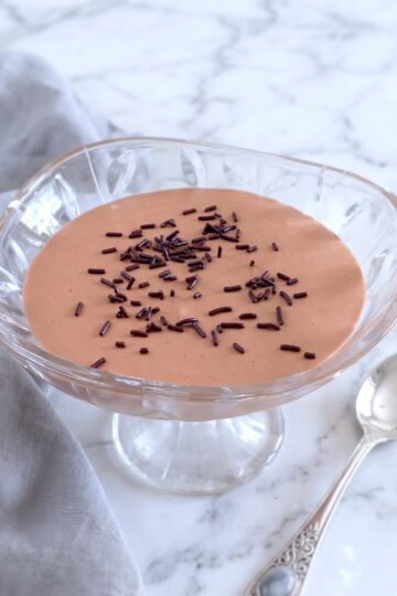 Chocolate Cream Mousse in a bowl